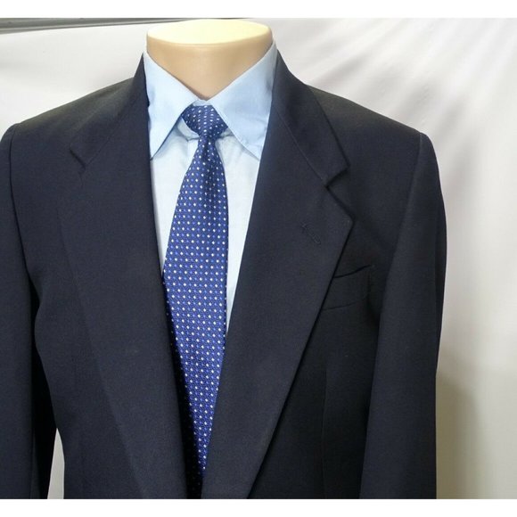 GIANNINO FIRENZE NEW YORK 40R MENS SPORT COAT BLUE S-145 - Picture 1 of 8
